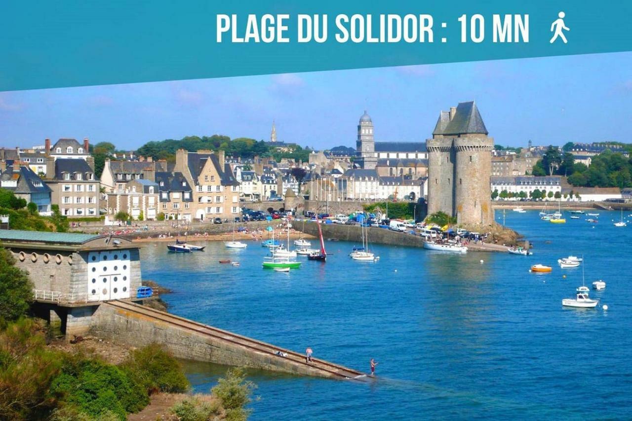 Logement Entier Saint Malo Vue Mer, Proche Ferry, Commerces Et Plage Solidor 50 M Exterior photo