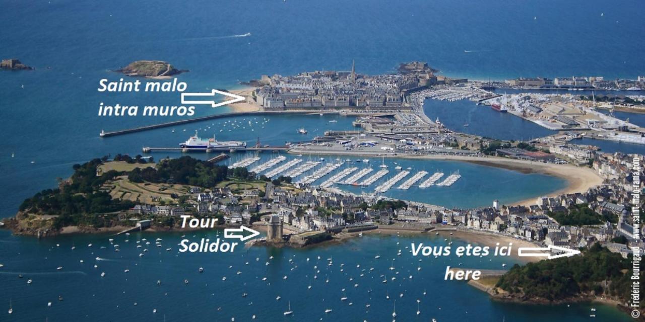 Logement Entier Saint Malo Vue Mer, Proche Ferry, Commerces Et Plage Solidor 50 M Exterior photo